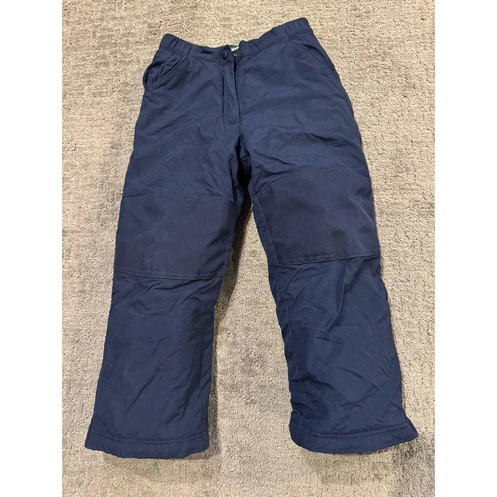 L L Bean Kids Size 6X-7 Snow Pant Thinsulate Navy